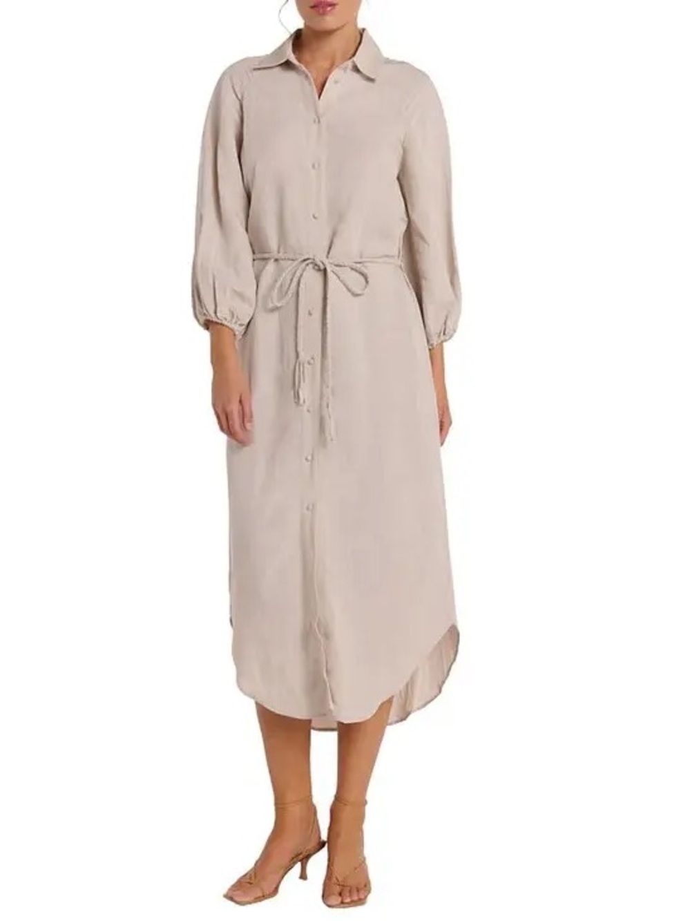 NWT Hermoza Cecilia Shirt Dress with Tie Waist - Size Small